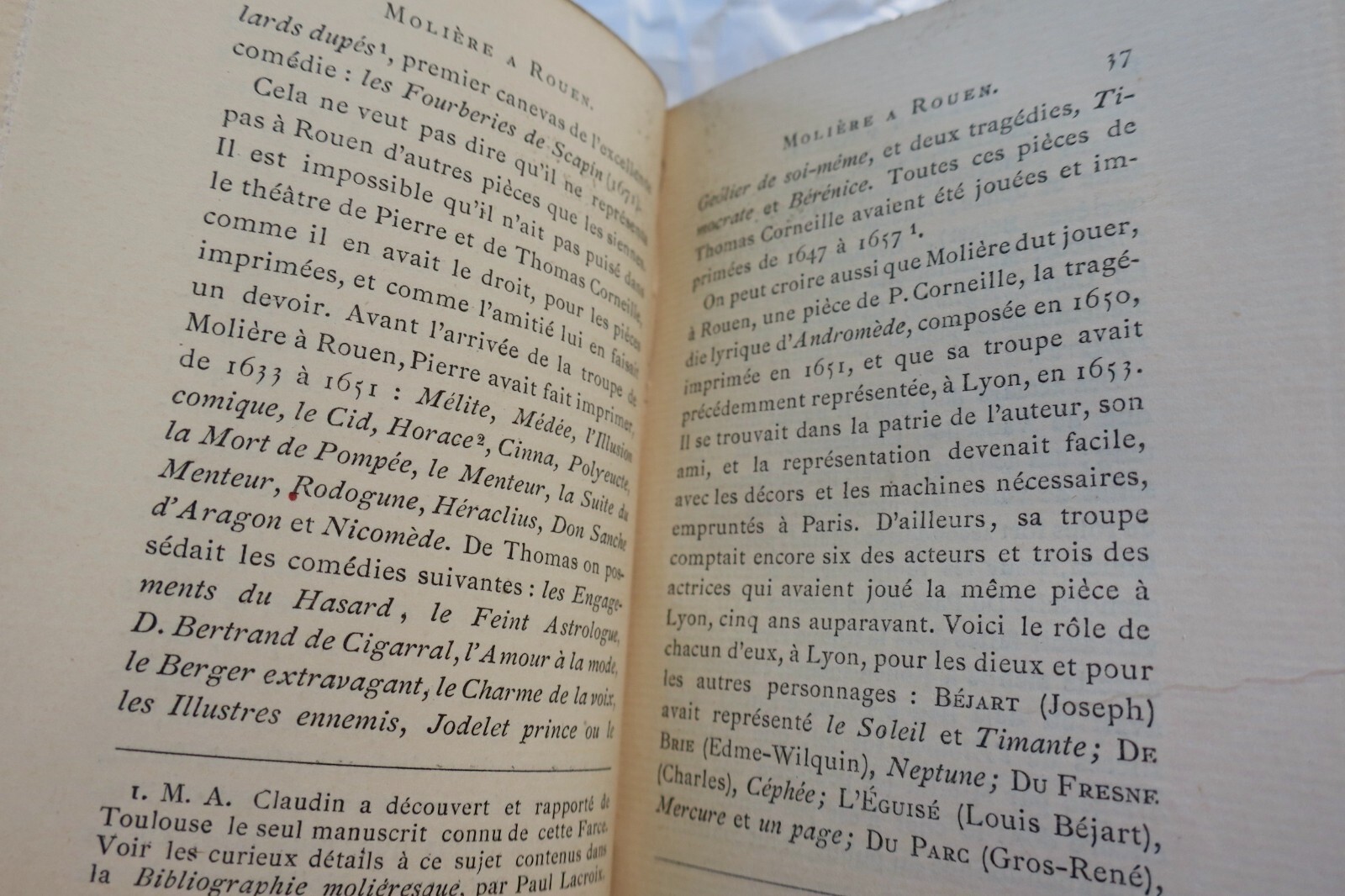 Molière Troupe de Molière et les deux Corneilles a Rouen en 1658 – Image 7