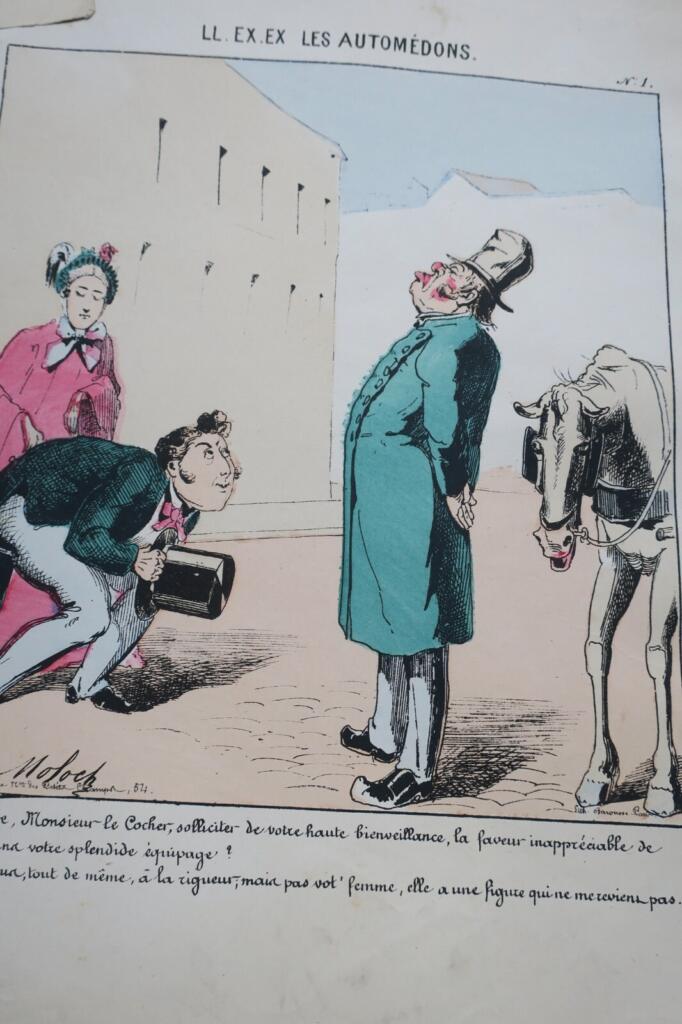 Lithographien von Pferdegezogenen Kutschen