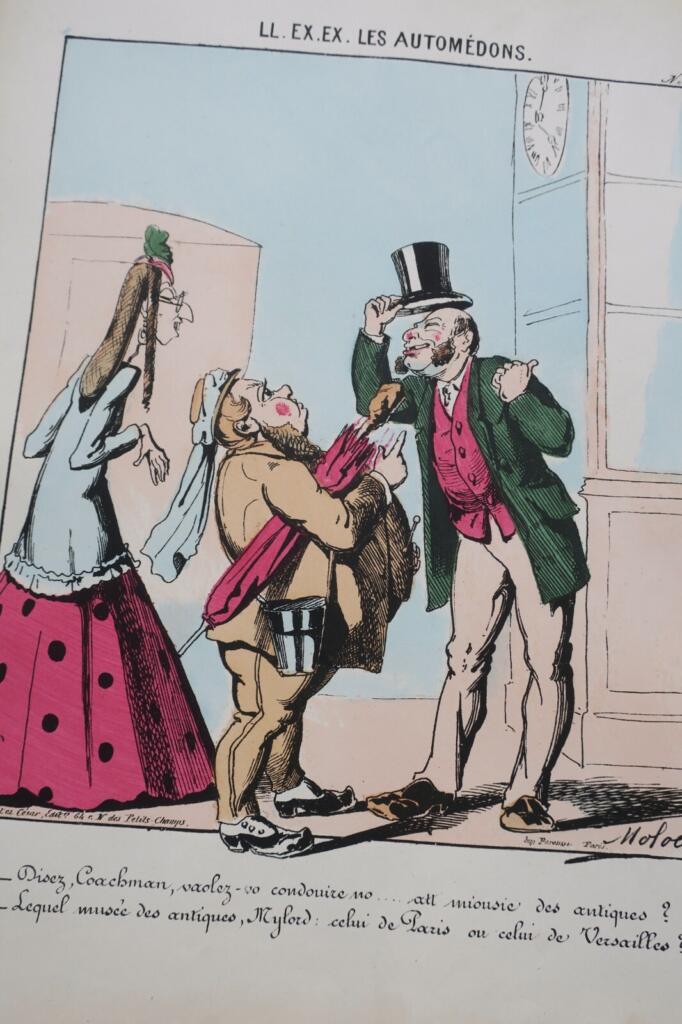 Lithographien von Pferdegezogenen Kutschen