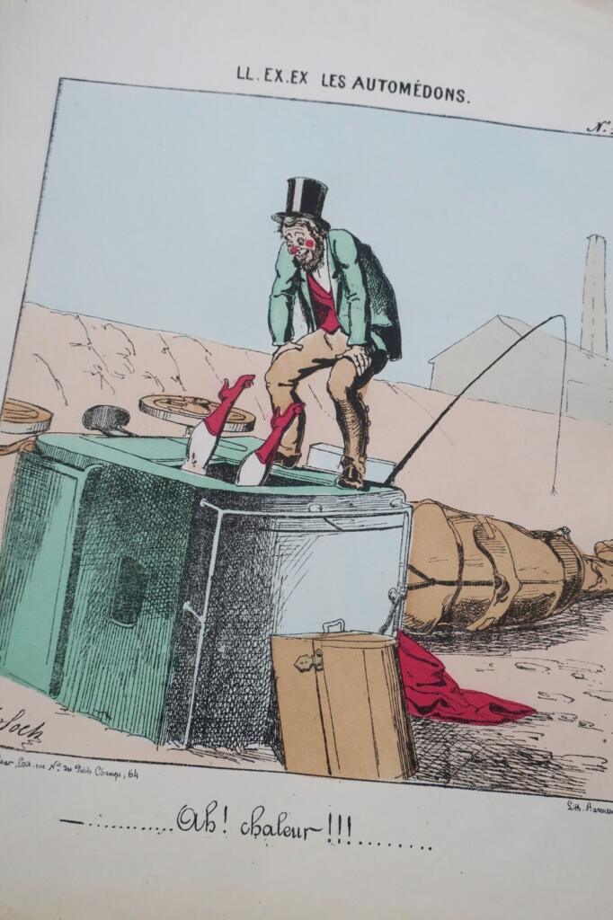 Lithographien von Pferdegezogenen Kutschen