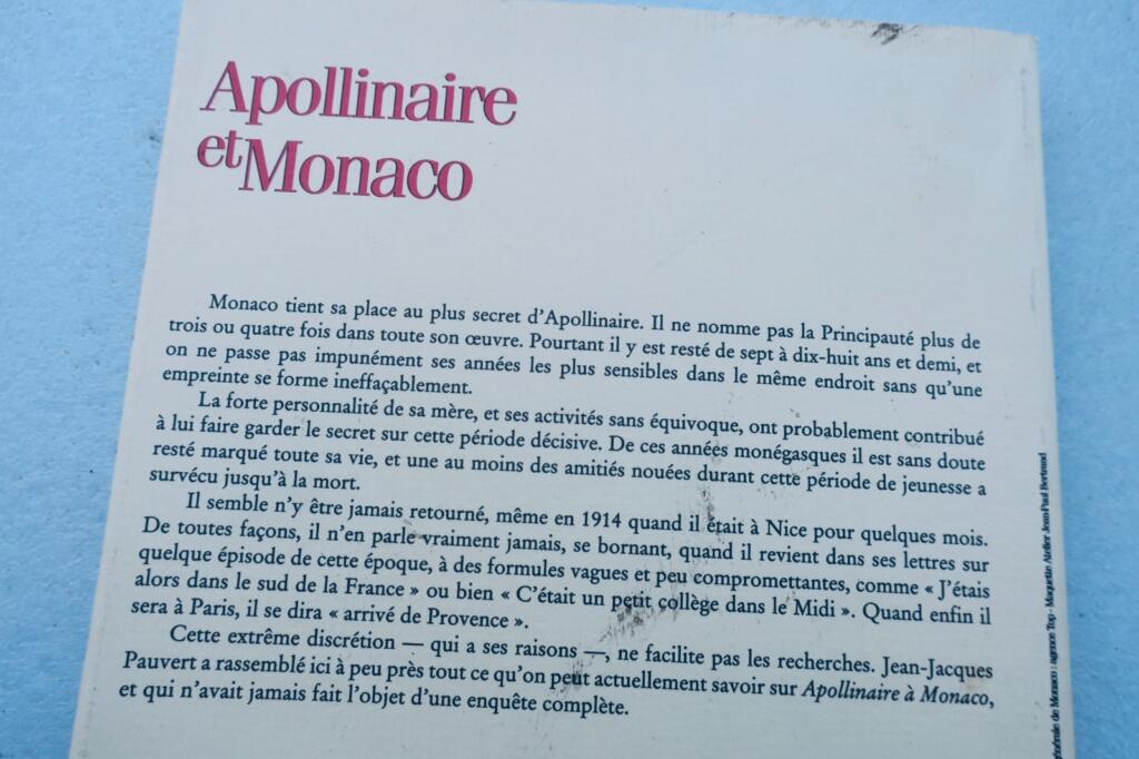 Monaco Apollinaire et Monaco