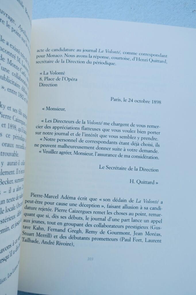 Monaco Apollinaire et Monaco