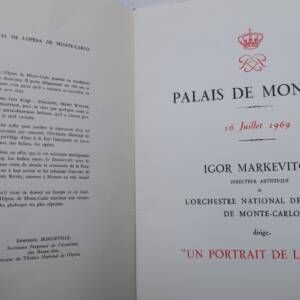 Monaco Dialogues des carmélites 1970 opéra en 3 actes
