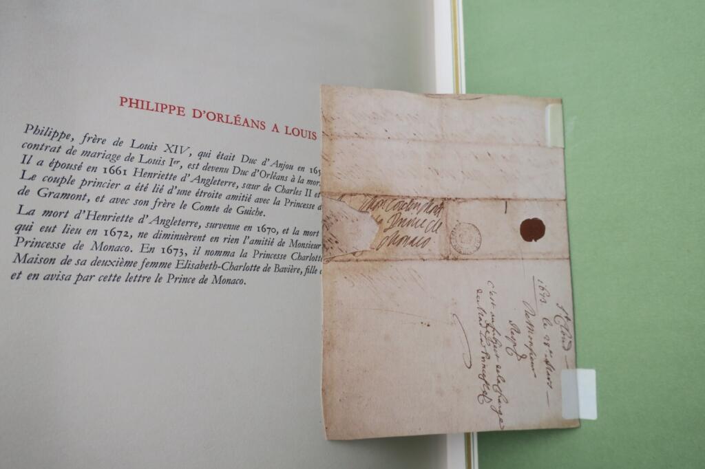 Monaco OLLIVIER Choix de lettres et documents historiques