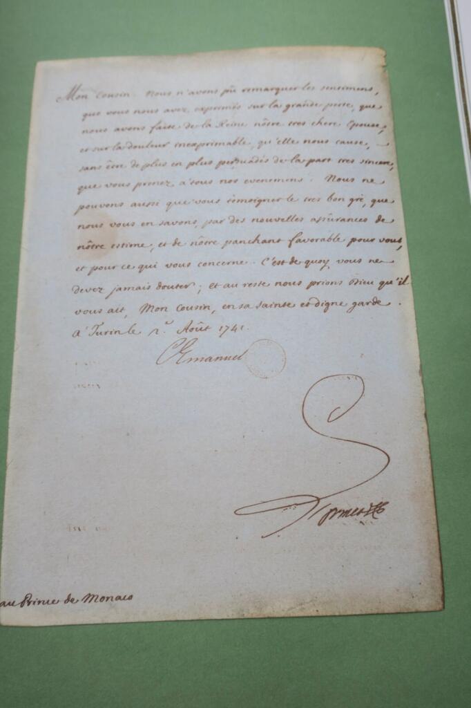 Monaco OLLIVIER Choix de lettres et documents historiques