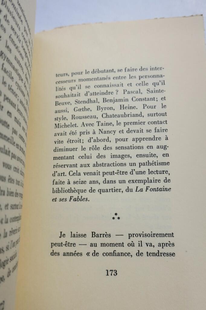 MONDOR (Henri).- Maurice Barrès avant le quartier latin + dédicace
