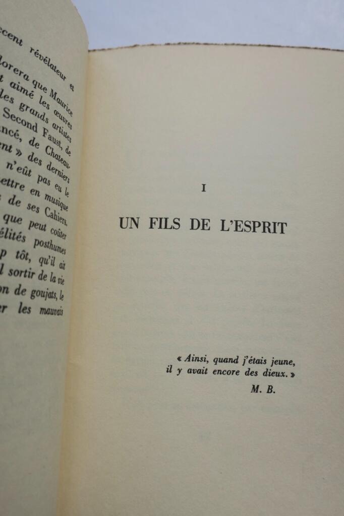 MONDOR (Henri).- Maurice Barrès avant le quartier latin + dédicace
