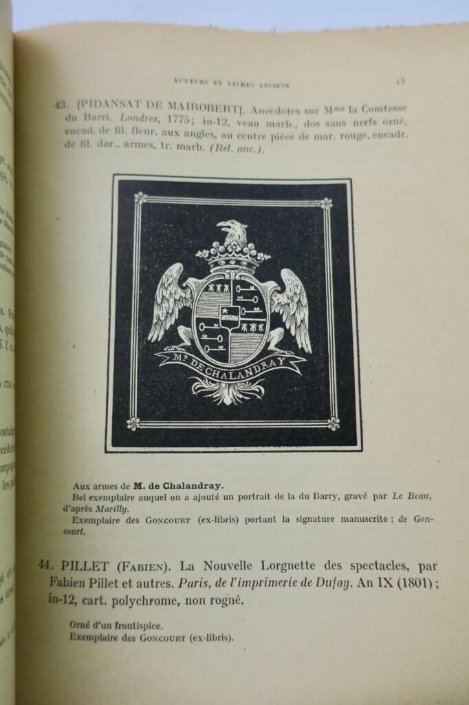 Montesquiou – Bibliothèque 1923