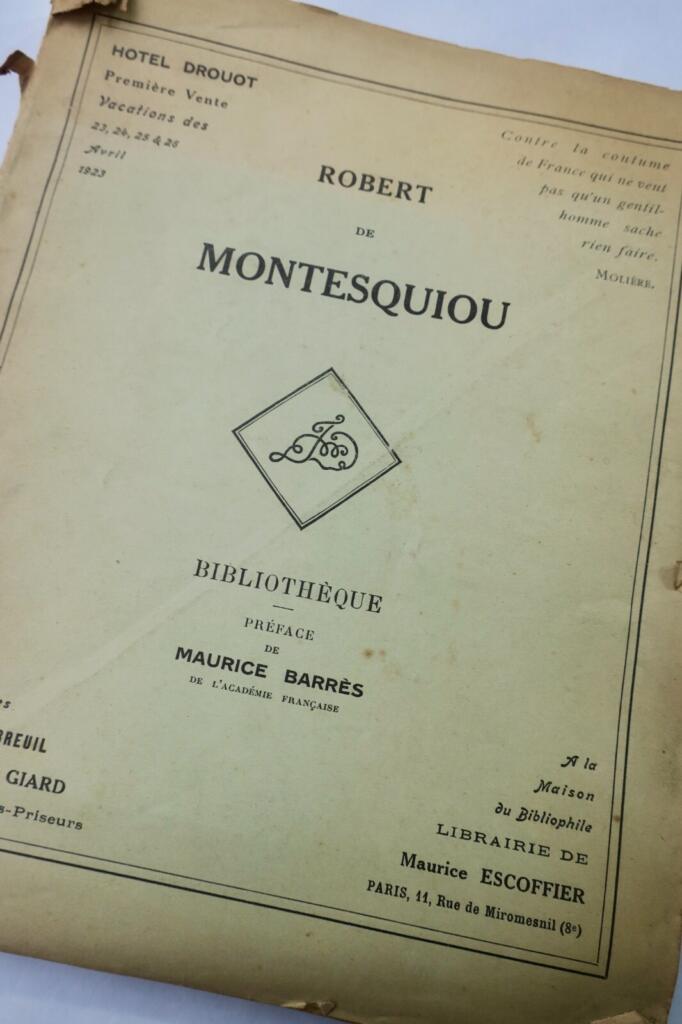 Montesquiou – Bibliothèque 1923