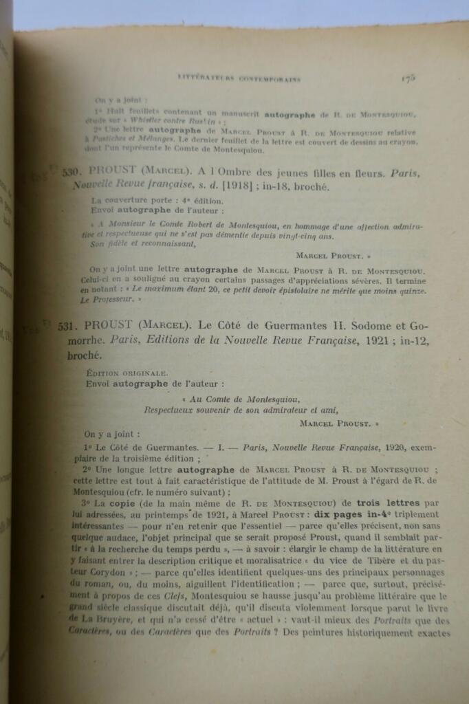 Montesquiou – Bibliothèque 1923