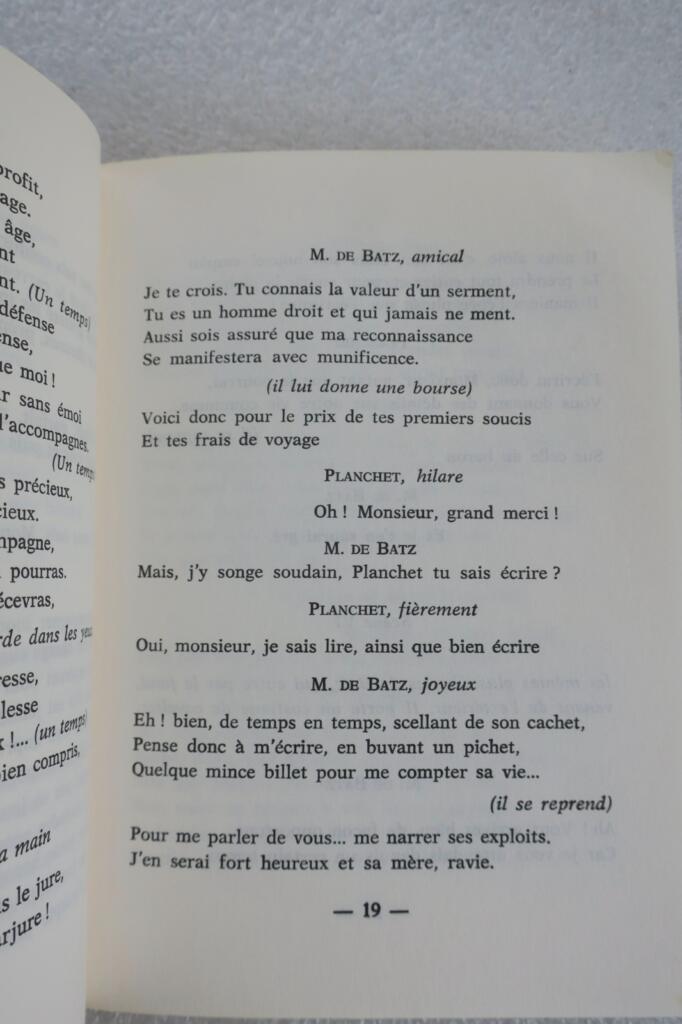 Montesquiou (Pierre de) Le Vrai d'Artagnan; D'Artagnan, tragedy in five acts