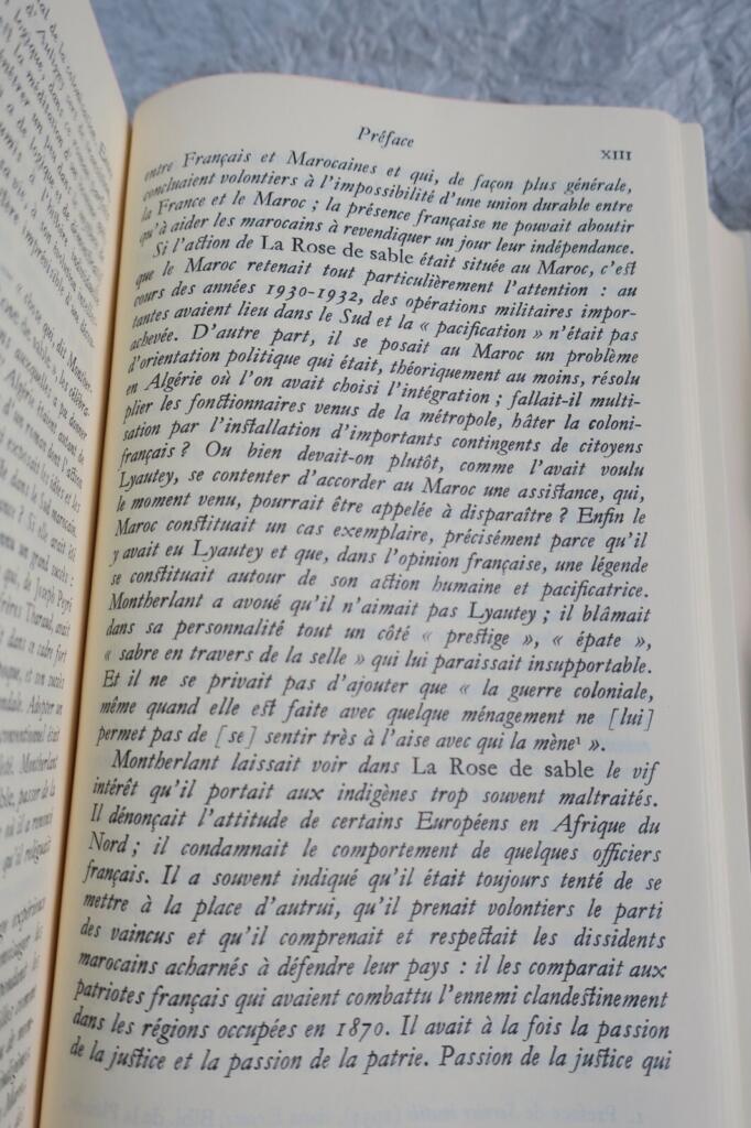 MONTHERLANT Novels in Pléiade Edition