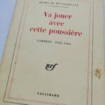 MONTHERLANT’s Later Reflections (1958–1964)