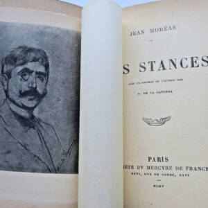 MOREAS Jean Les Stances 1906 + dédicace