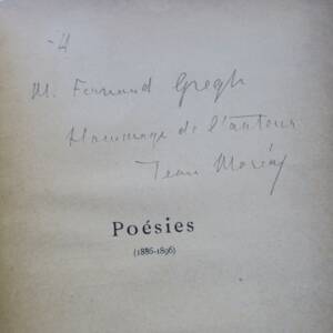 MOREAS Poésies Le Pélerin passionné. Enone au clair visage...+ envoi