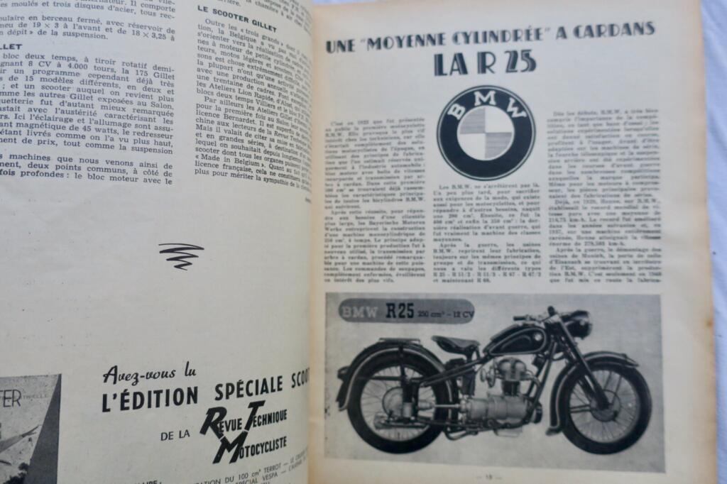 MOTO Revue Technique Motocycliste 1952 …1957