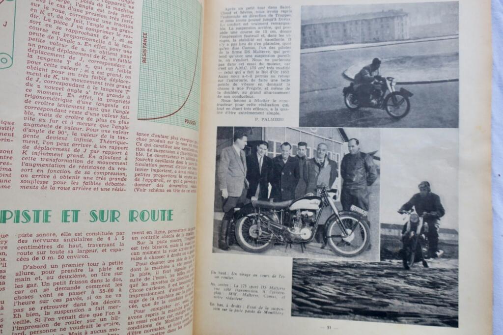 MOTO Revue Technique Motocycliste 1952 …1957