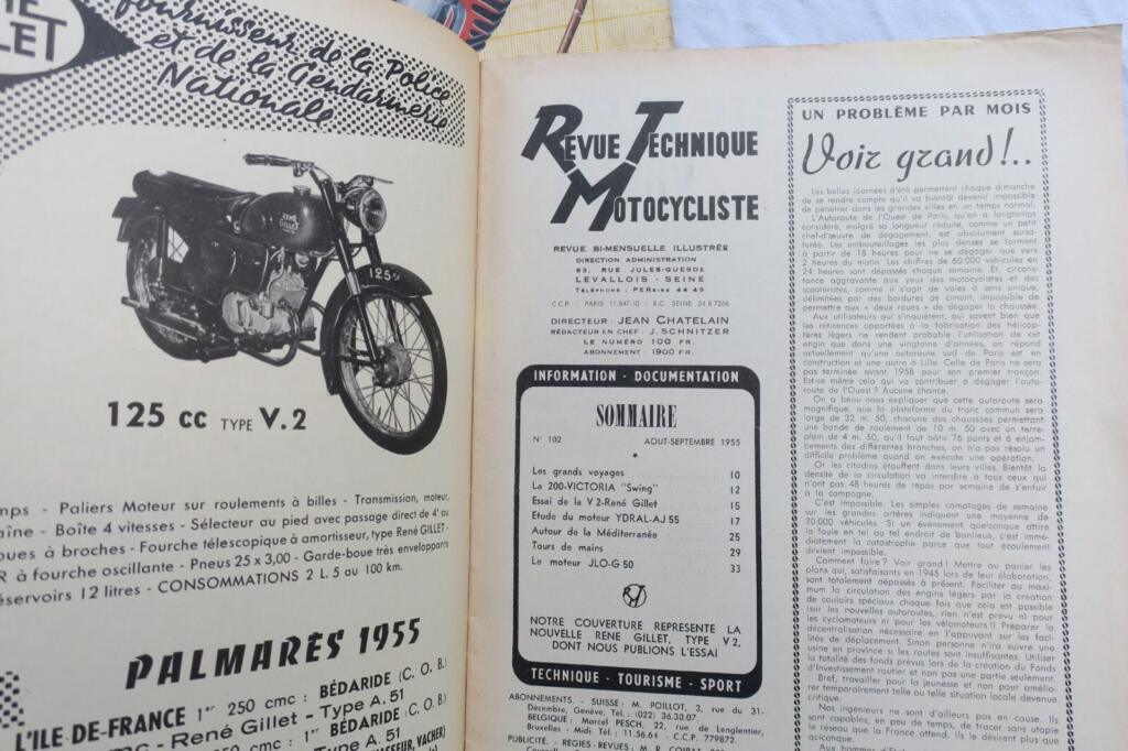 MOTO Revue Technique Motocycliste 1952 …1957