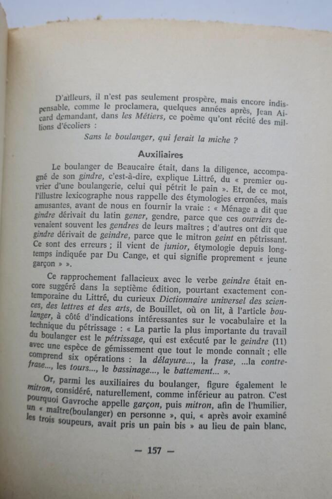 mots des métiers des traditions Nouvelles questions de folklore et de language