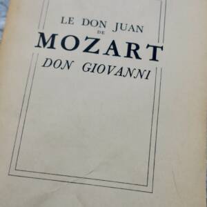 MOZART par RENE DUMESNIL LE DON JUAN DE MOZART
