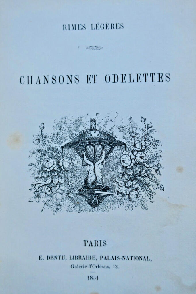 Light verse, songs and small odes