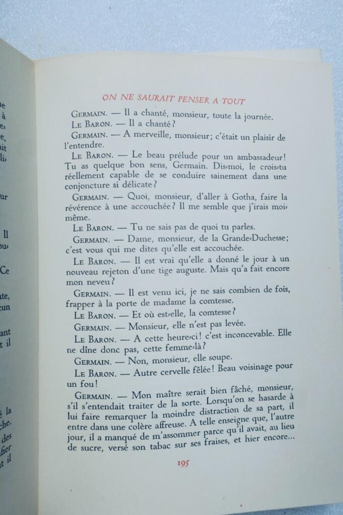 Musset Comédies et proverbes illustrations Brunelleschi