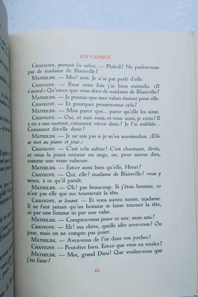 Musset Comédies et proverbes illustrations Brunelleschi