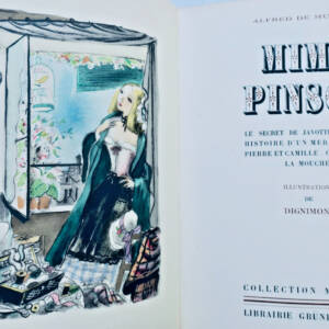 MUSSET Mimi Pinson. Le secret de Javotte. Margot. Histoire d'un merle blanc