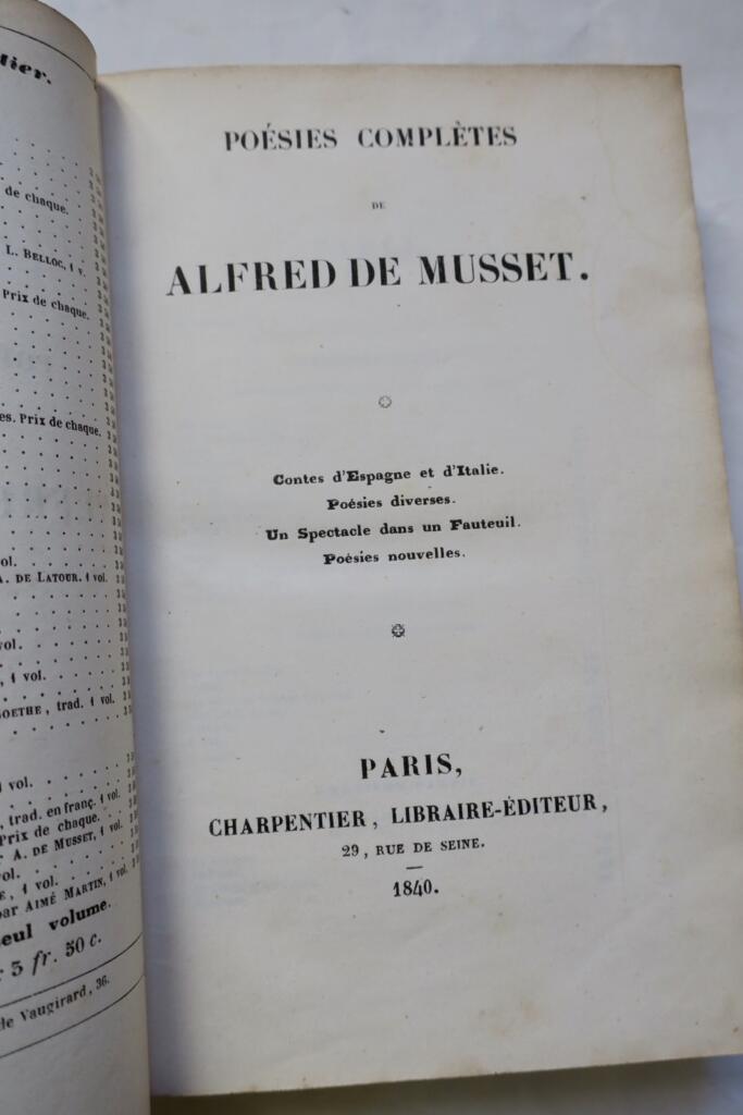 Vollständige Werke von Musset