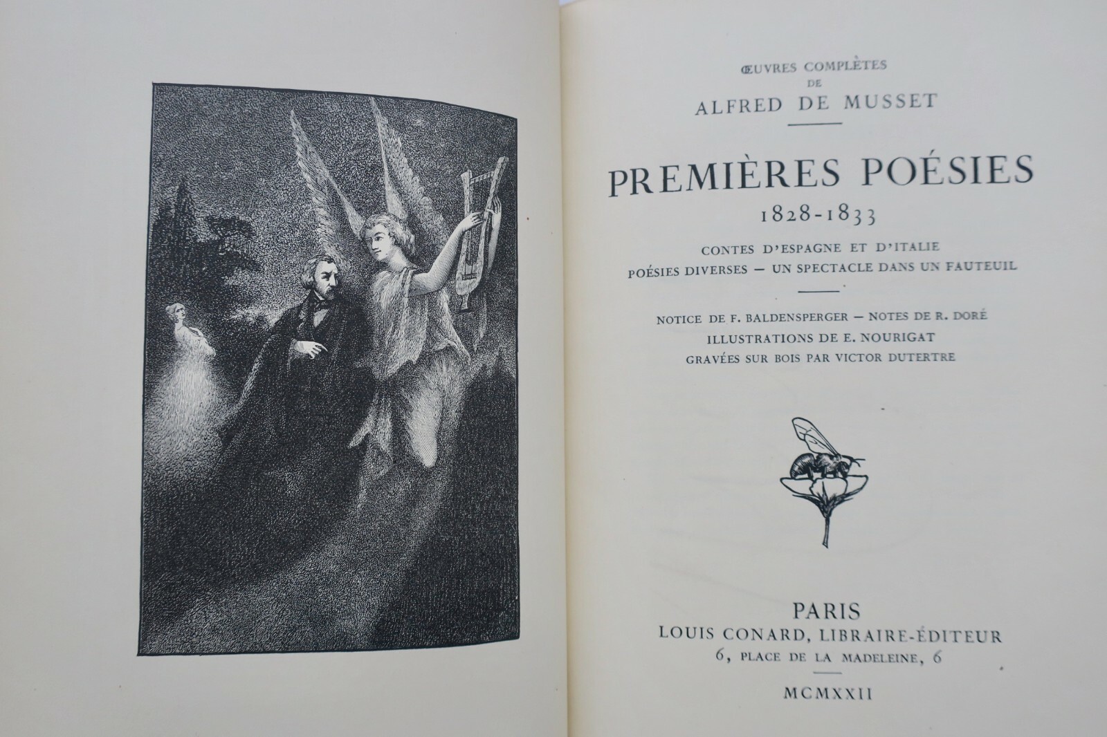 MUSSET Premières poésies reliure Canape – Image 6
