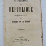 Origins of the 1848 Republic in France