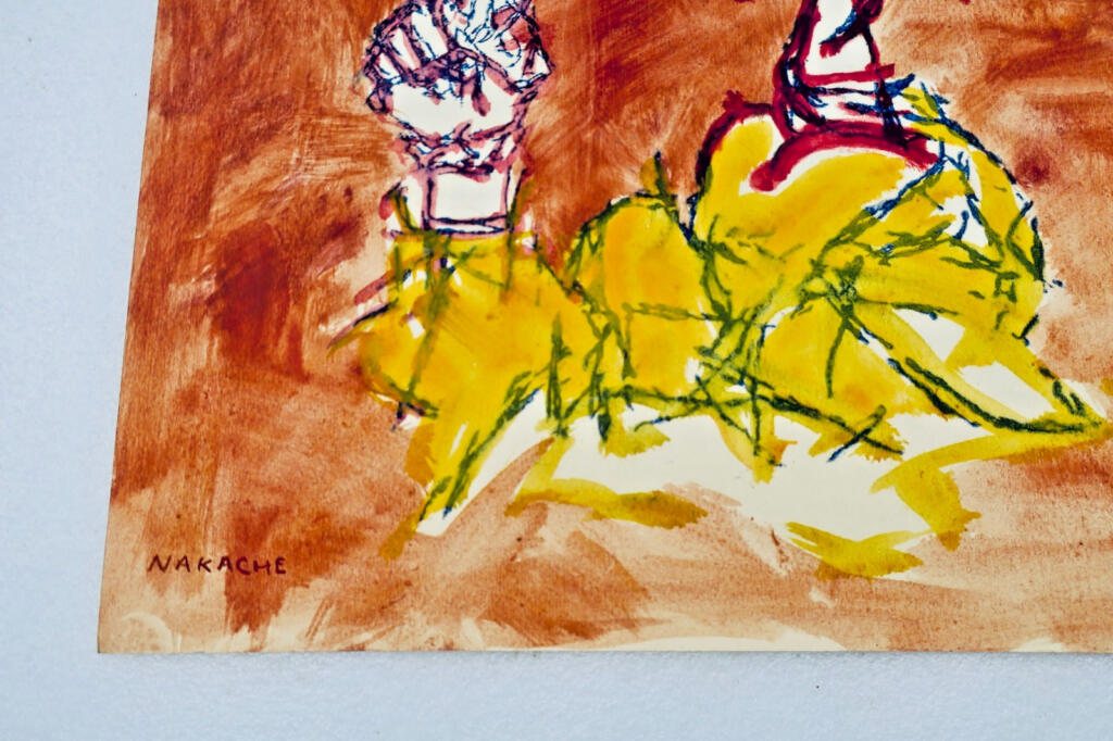 Original painting by Nakache, 30 x 34.5 cm