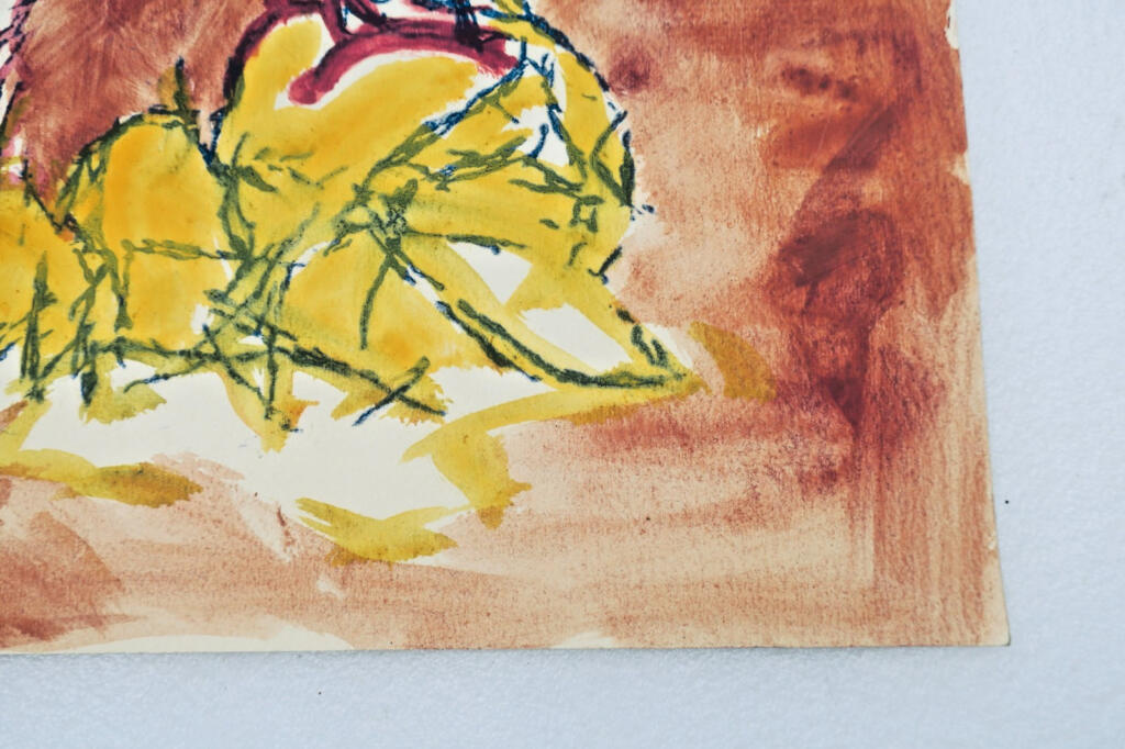 Original painting by Nakache, 30 x 34.5 cm