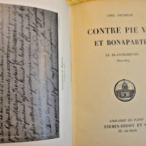 Napoléon CONTRE PIE VII ET BONAPARTE, LE BLANCHARDISME, 1801-1829