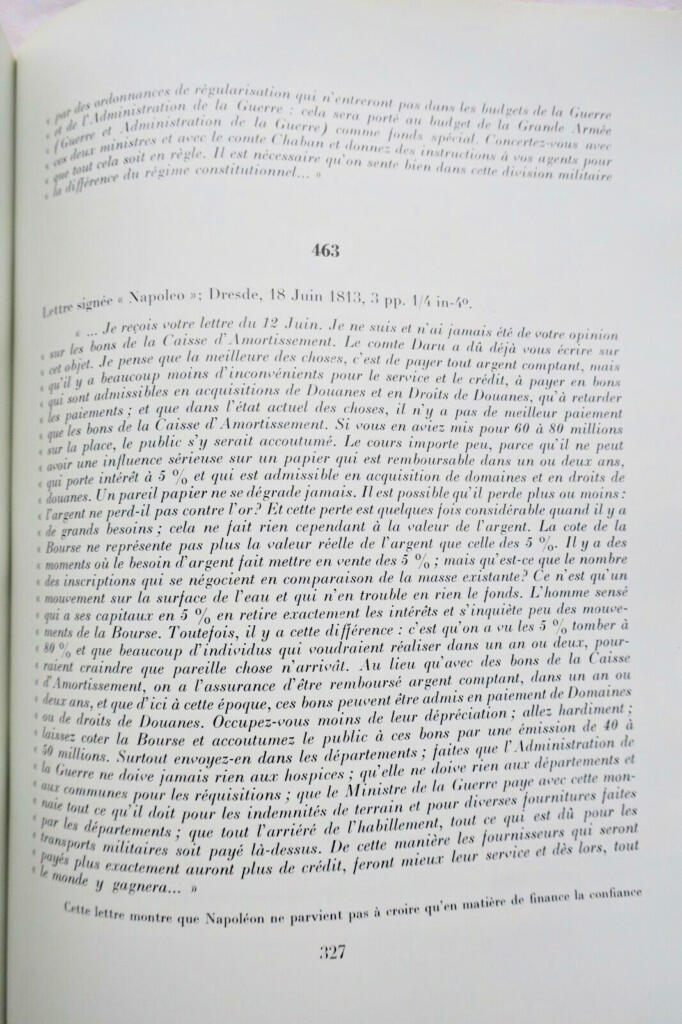 Napoléon financier Cuba, Lettres au Comte Mollien