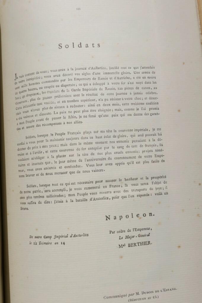 Gedenken an Napoleons Sieg bei Austerlitz