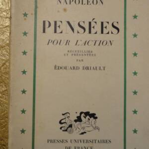 NAPOLEON - PENSEES POUR L'ACTION 1943