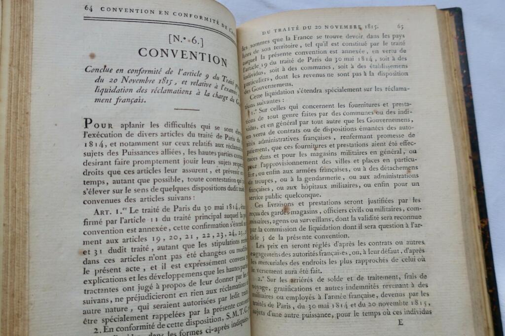 Napoleon - Sammlung der Verträge und Konventionen mit Mächten