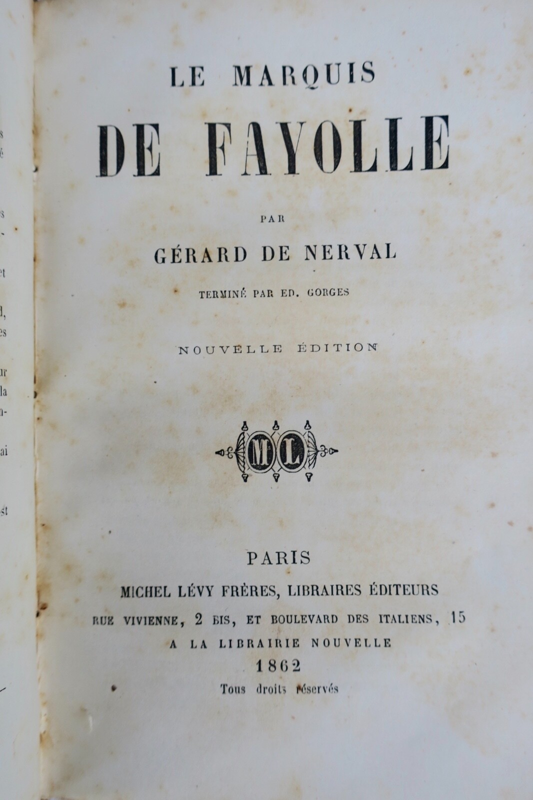 NERVAL LES FILLES DU FEU 1864 – Image 4