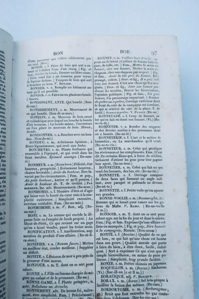 Nodier, M. Ackermann Vocabulaire de la langue française 1854