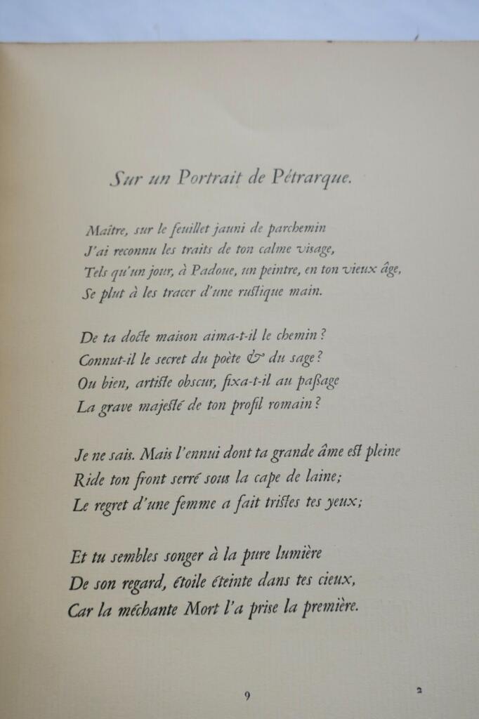 Gesammelte Sonette von NOLHAC