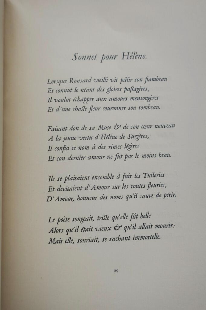 Gesammelte Sonette von NOLHAC