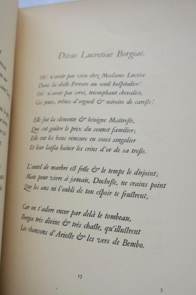 Gesammelte Sonette von NOLHAC
