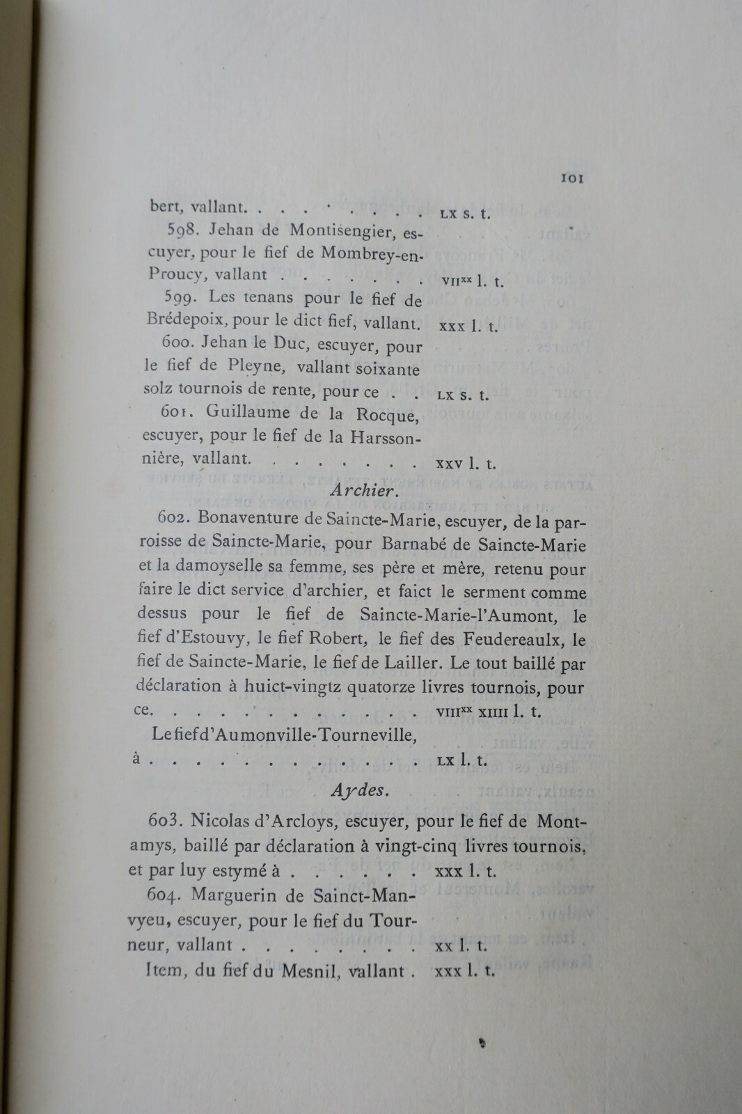 1552 Normandy military census of Caen - Image 4