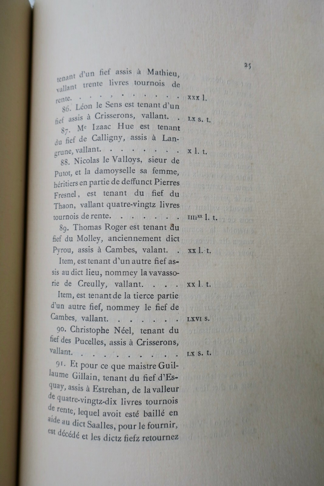 1552 Normandy military census of Caen - Image 6