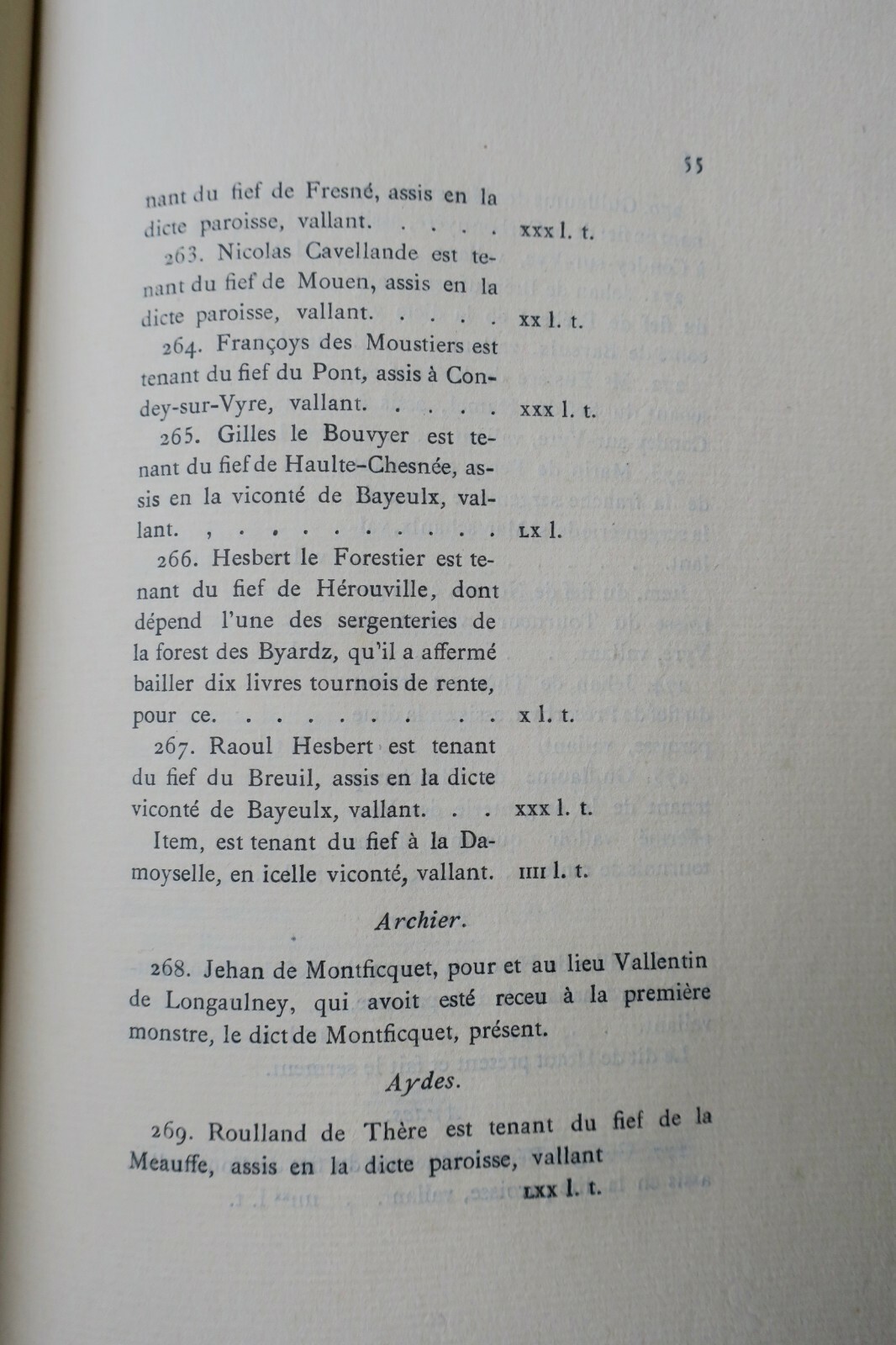 1552 Normandy military census of Caen - Image 5