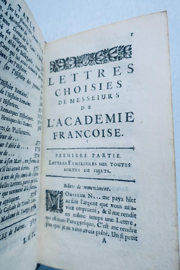 Nouvelles Lettres Familières at Autres 1708