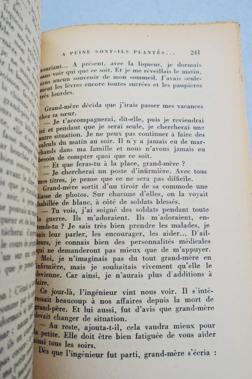 Gepflanzte Setzlinge: Roman von 1954 mit Widmung