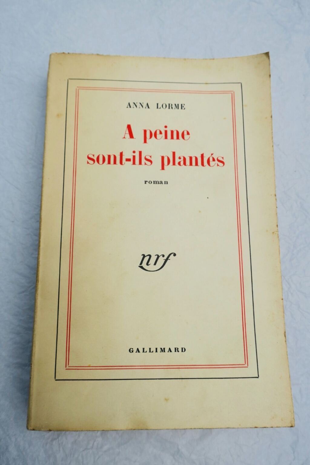 Gepflanzte Setzlinge: Roman von 1954 mit Widmung