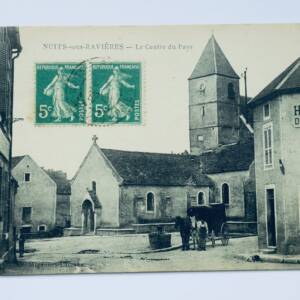 Nuits-sous-Ravières le centre du pays attelage, hôtel